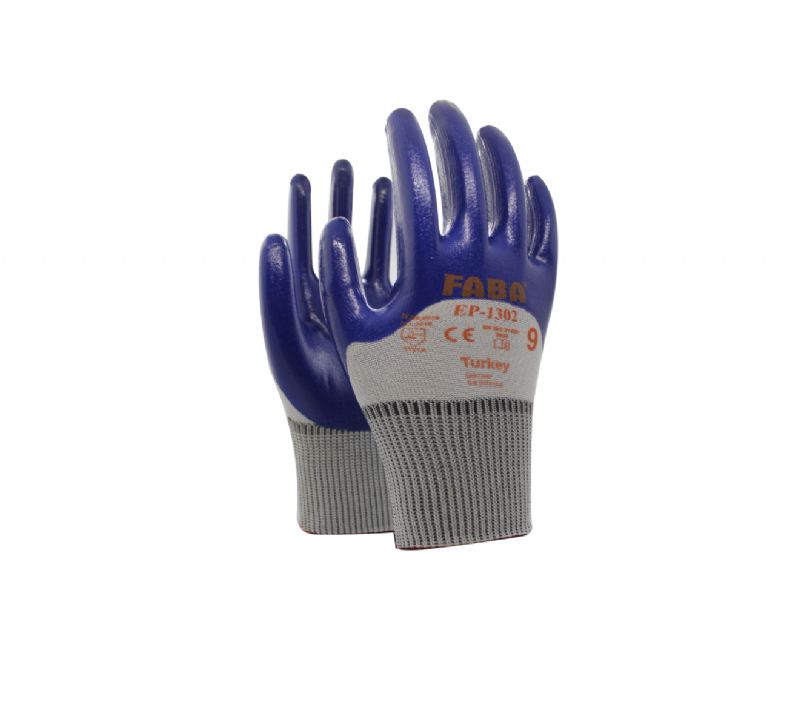 FABA Nitril Kaplı Polyester Örme Eldiven