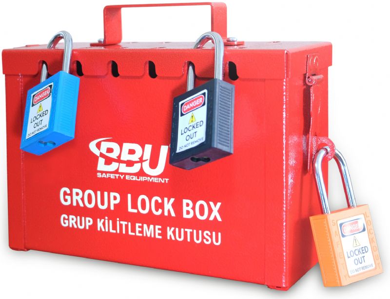 BBU GLB1 Taşınabilir Grup Kilitleme Kutusu 12 Kilit